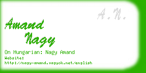 amand nagy business card